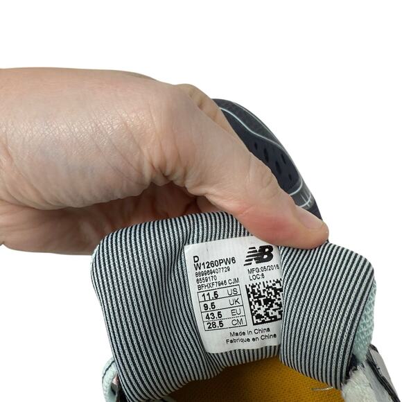 New Balance 1260 v6 Blue Green W1260PW6 Running Athletic Shoe Sneaker Women 11.5 - Picture 10 of 10